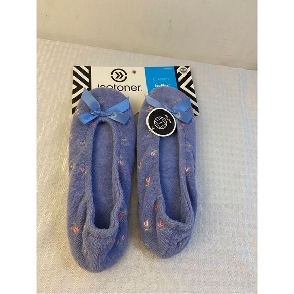 New Isotoner Slippers medium 6.5-7.5 Periwinkle - Picture 1 of 3